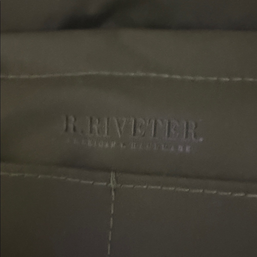 R. Riveter Olive Green BackPack Bag with Organizer Pocket - Picture 4 of 13